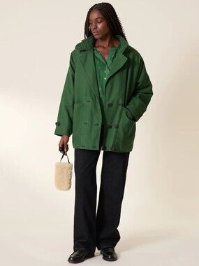 NEW LEON & HARPER Women's Coat Viktor PLN Size M Green